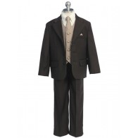Boys SUIT BROWN Infant Toddler Children Teen SUIT CLOSEOUT