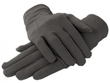 MENS Formal Gloves DARK GREY Nylon Stretch Fabric Gloves