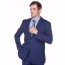 Slim Fit Blue Suit 2 button Notch lapel Suit-Prom-Weddings