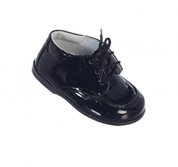 Baby Boys Black Shinny Dress Shoe