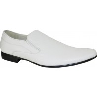 Men's White Slip-on Dress Shoes