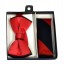 Bow Tie and Pocket Square Dual Color Bowtie Set