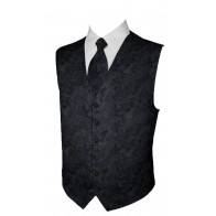 Tuxedo Vest Paisley Vest ONLY with Tie Optional Wedding-Prom