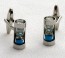 Cufflinks Silver SANDS OF TIME Hourglass Cuff Links