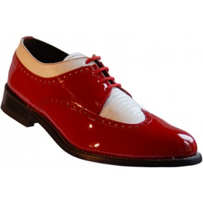 Spectator Red and White Stacy Baldwin Formal Shoes