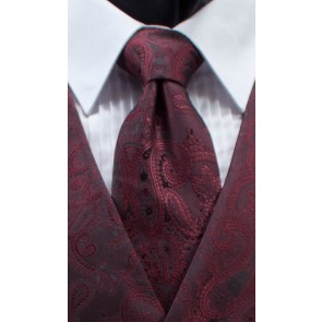 Paisley Necktie All Colors Mens Self Tie Long Tie