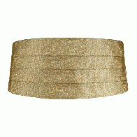 Gold or Silver Metallic Lame Shinny Cummerbund for Men or Boys