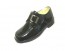Boys Dress Shoe Patent Leather with Velcro Buckle
