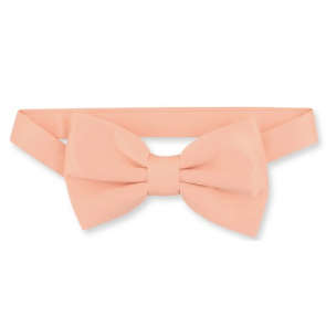 Satin Peach Pre Tied Bowtie Mens