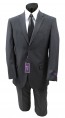 Mens Black Classic Pin Stripe Two Button Suit