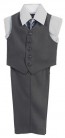 Boys Vest Set 4-Piece Vest Set with Pants Shirt and Tie Closeout-Overstock