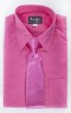 Boys Shirt and Shiny Necktie Set All Colors