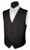Satin Vest with Paisley Necktie