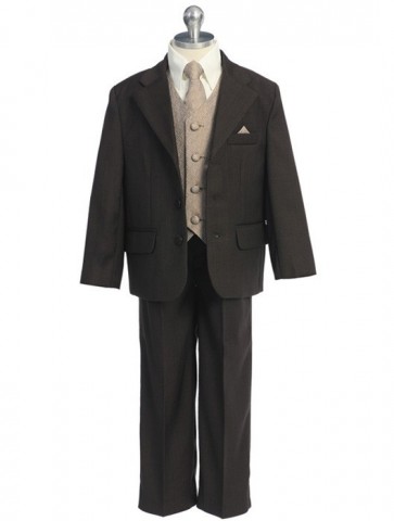 Boys SUIT BROWN Infant Toddler Children Teen SUIT CLOSEOUT