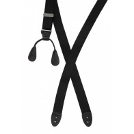 Men's Suspenders with Leather Ends for Pants That Have Buttons