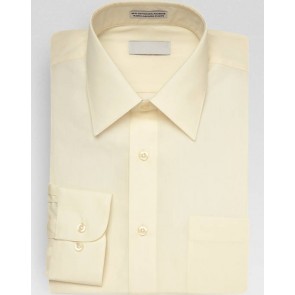 Boys Ivory Dress Shirt Laydown Collar with reversible Cuffs