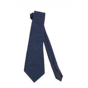 Navy Blue Skinny Necktie Polyester