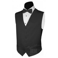 Boys Tuxedo Vest Set All Colors Satin Fullback Vest Only