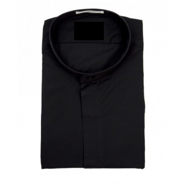 Boys Black MANDARIN Collar Tuxedo Shirt Non Pleated