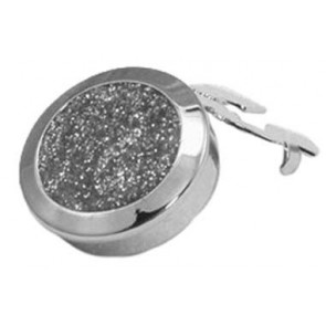 Button Cover Diamond Dust Silver Button Cover