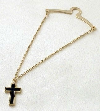 Tie Chain Religious Hanging Cross Gold Link Chain