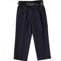 Boys Black Dress Pants Flat Front