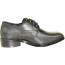 Boys Matte Black Dress Shoe With Top Stitch
