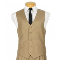 Mens Vinci Vest for Suit Luxurious Wool Feel Microfiber Men's Vest