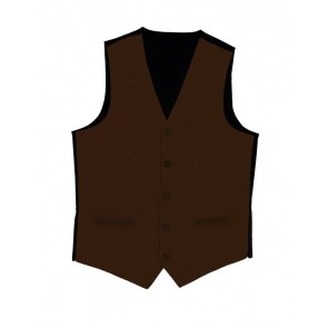 Chocolate Brown mens Satin Tuxedo Vest