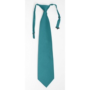 Necktie TURQUOISE GEO Solid Pre Tied Long Tie