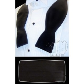 Cummerbund Mens Self Bow Tie Option Tuxedos - Weddings Proms