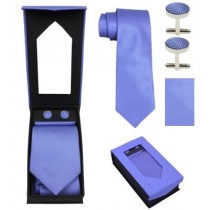 Neck Tie, Pocket Square, and Cuff Links Package All Colors