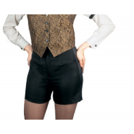 Women's Tuxedo Shorts No Pockets with Satin Side Stripe