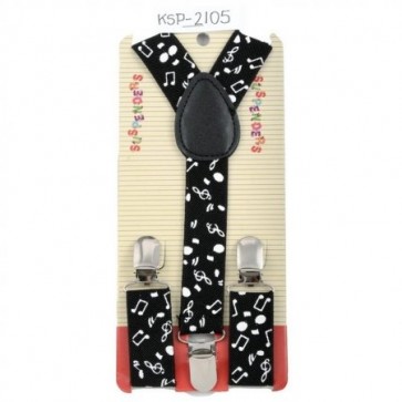 Kids Music Note Suspenders