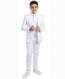 Perry Ellis boys 5 Piece 2 Button Notch Suit White
