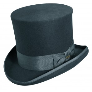 Tall Top Hat All Wool Grey Top Hat