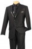 Two Button Tuxedo with Trimmed Sequins Three Piece Set