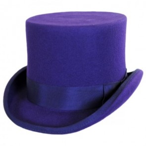Purple Wool Felt Top Hat