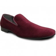 Mens Velvet Loafer slip on Dress shoe- Prom- Weddings