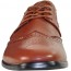 Men's Dress Shoe Wingtip Oxford Tan Cognac Brown Shoe - Wide Width Available