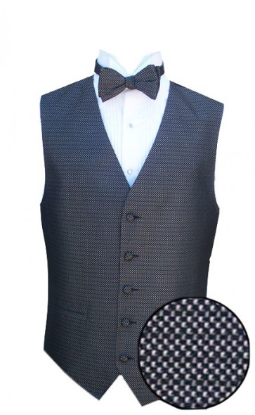 Tuxedo Vest Charcoal Infinity Square Silk Vest Only CLOSEOUT