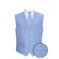 Tuxedo Vest Blue Full Back Eternity Vest Only