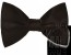 Satin Big Mens Wide Black Cummerbund with Bow Tie Option