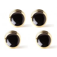 Studs FAUX ONYX Tuxedo Studs - Tuxedo Shirt Buttons