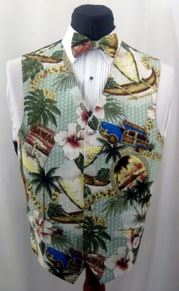 Hawaiian Paradise Mens Vest ONLY- Closeout