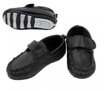 Baby Suit Dress Shoe Patent Leather with Velcro Strap