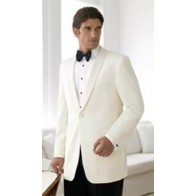 Ivory Dinner Jacket Microfiber Shawl Lapel Tuxedo Jacket