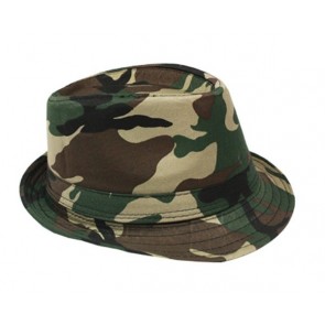 New Camouflage Army Fedora Hat