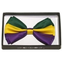 Mardi Gras Green, Yellow, Purple Bow Tie