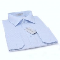 Dress Shirt All Cotton Stripe Tone on Tone Mens Takes Cufflinks